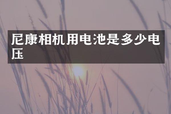 尼康相机用电池是多少电压