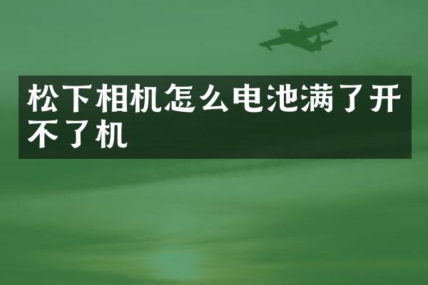 松下相机怎么电池满了开不了机