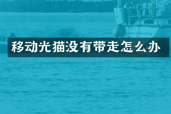 移动光猫没有带走怎么办