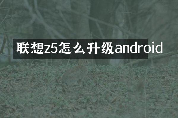 联想z5怎么升级android