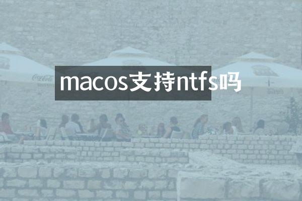 macos支持ntfs吗