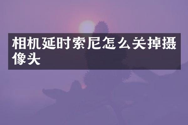 相机延时索尼怎么关掉摄像头