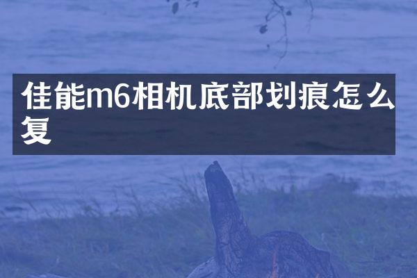 佳能m6相机底部划痕怎么修复