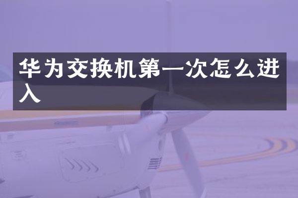 华为交换机第一次怎么进入