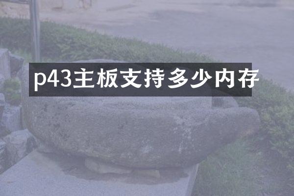 p43主板支持多少内存