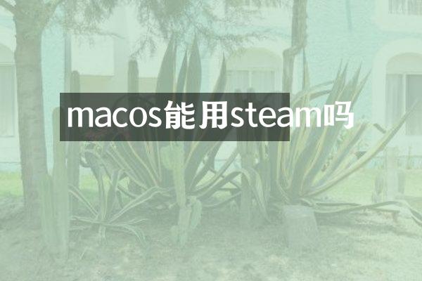 macos能用steam吗