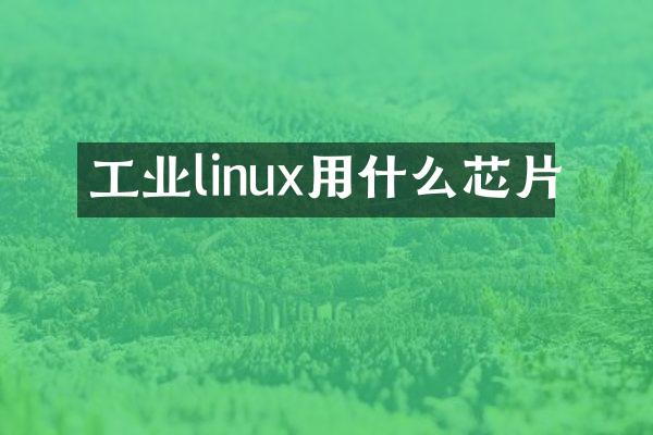 工业linux用什么芯片