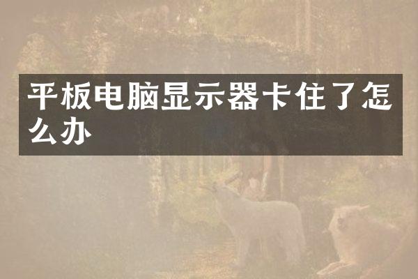 平板电脑显示器卡住了怎么办