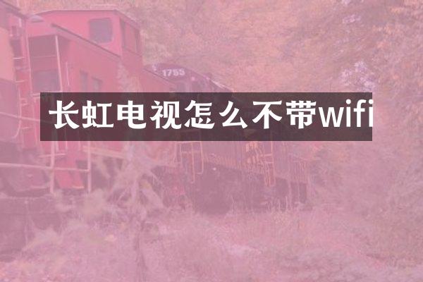 长虹电视怎么不带wifi