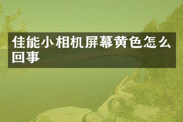 佳能小相机屏幕黄色怎么回事