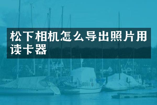 松下相机怎么导出照片用读卡器