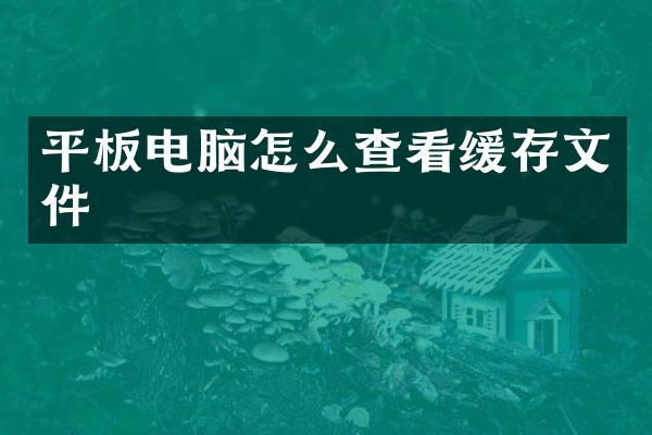平板电脑怎么查看缓存文件