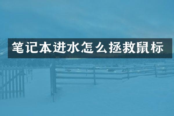 笔记本进水怎么拯救鼠标