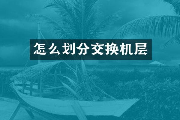 怎么划分交换机层