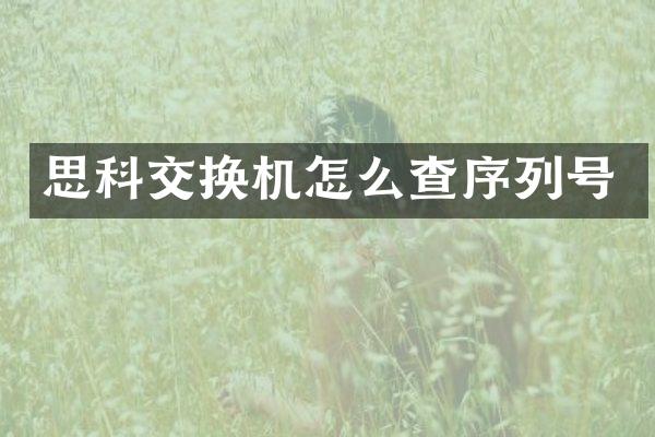 思科交换机怎么查序列号