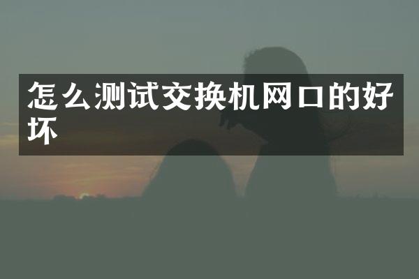 怎么测试交换机网口的好坏