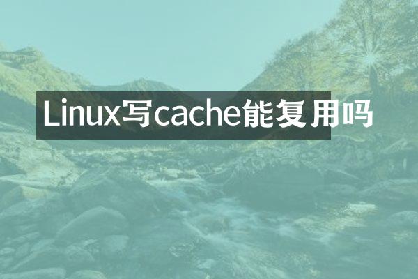 Linux写cache能复用吗