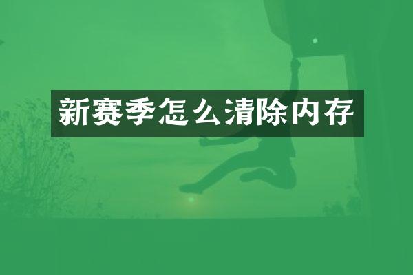 新赛季怎么清除内存