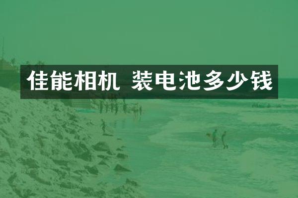 佳能相机 装电池多少钱