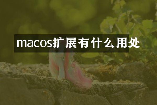 macos扩展有什么用处