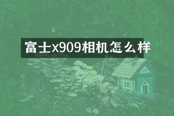 富士x909相机怎么样
