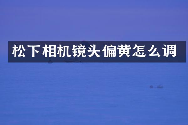松下相机镜头偏黄怎么调