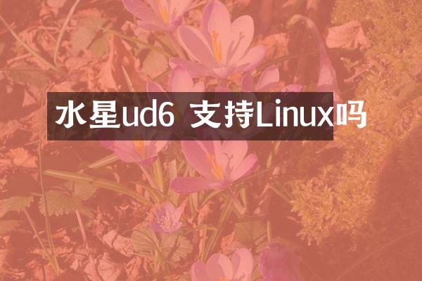 水星ud6 支持Linux吗