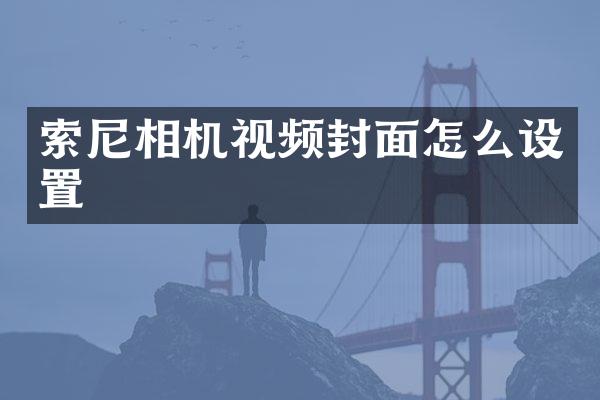 索尼相机视频封面怎么设置