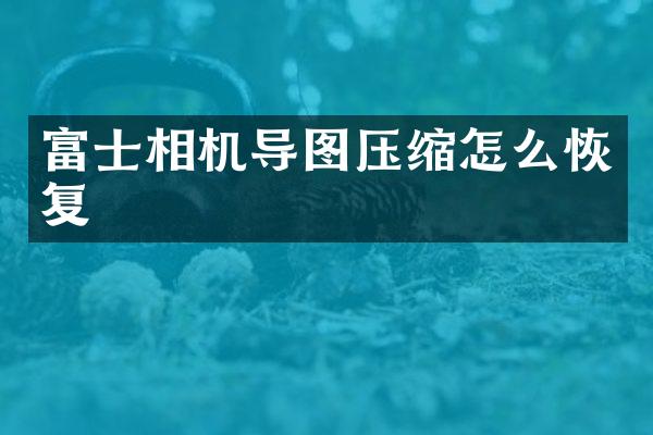 富士相机导图压缩怎么恢复