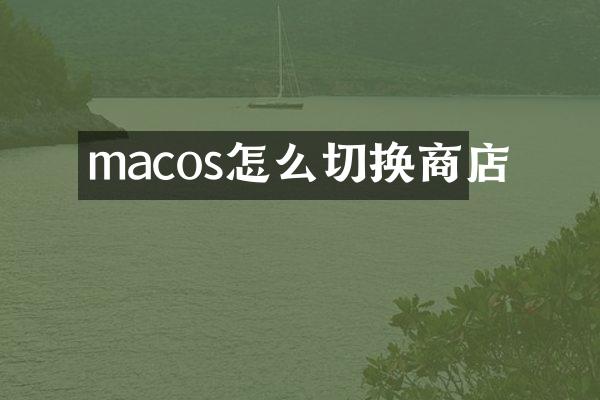 macos怎么切换商店