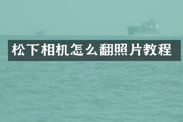 相机怎么翻照片教程