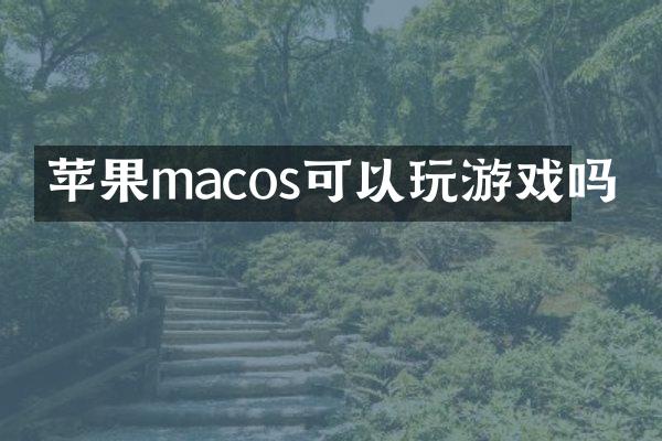 苹果macos可以玩游戏吗