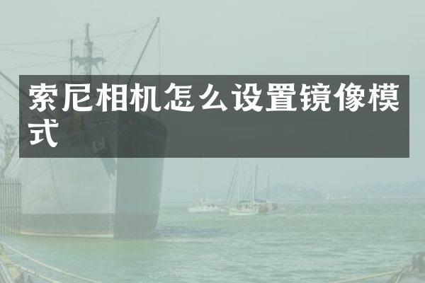 索尼相机怎么设置镜像模式