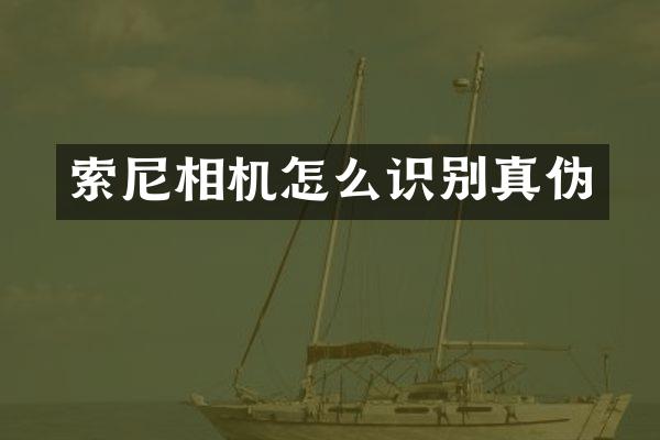 索尼相机怎么识别真伪
