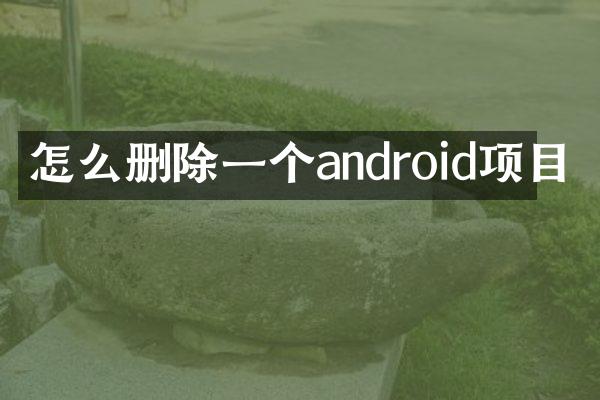 怎么删除一个android项目