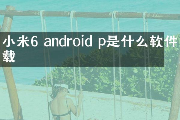小米6 android p是什么软件下载