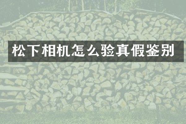 松下相机怎么验真假鉴别