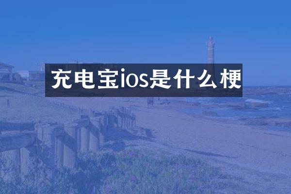 充电宝ios是什么梗