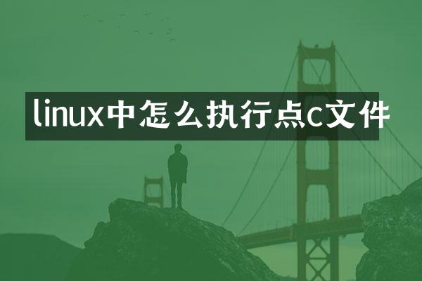 linux中怎么执行点c文件