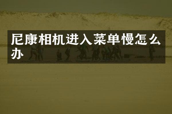 尼康相机进入菜单慢怎么办