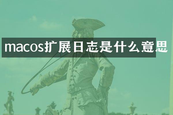 macos扩展日志是什么意思