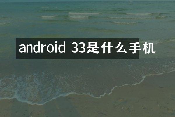 android 33是什么手机