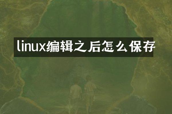 linux编辑之后怎么保存