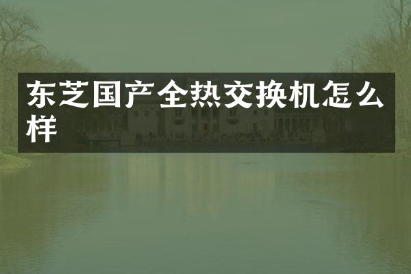 东芝国产全热交换机怎么样