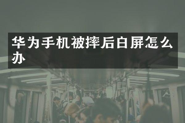 华为手机被摔后白屏怎么办