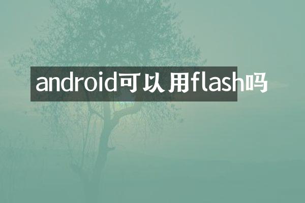 android可以用flash吗