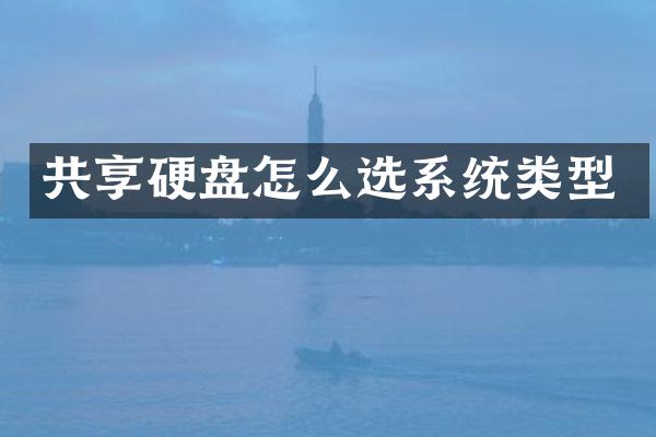 共享硬盘怎么选系统类型