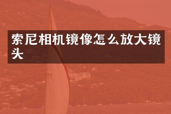 索尼相机镜像怎么放大镜头