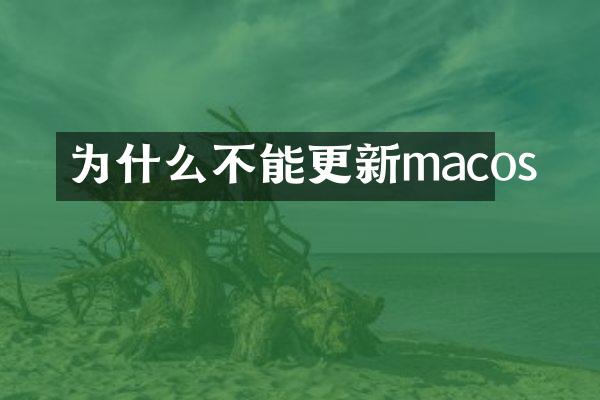 为什么不能更新macos