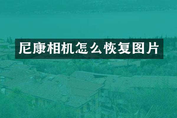 尼康相机怎么恢复图片